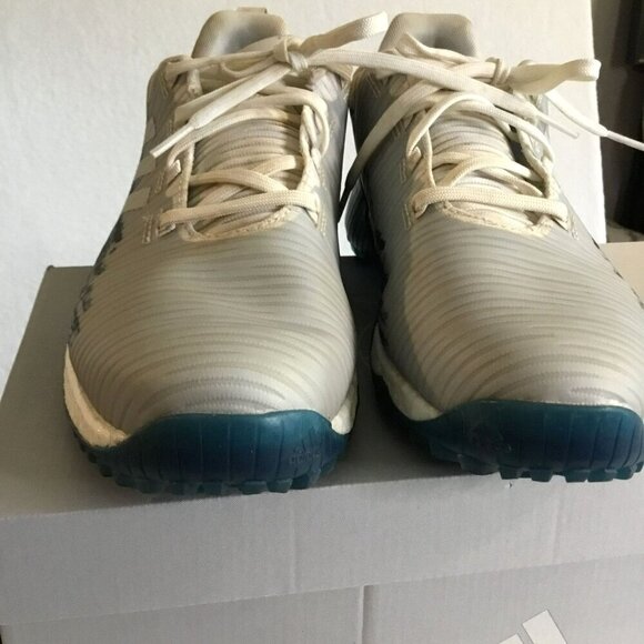 Adidas Club Chaos Spikeless Golf Shoes L7W5341 Gray and Blue Sz Men's 9.5 - Picture 7 of 13